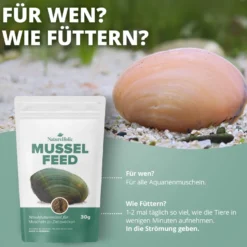 NatureHolic Musselfeed, Muschelfutter, 30 g