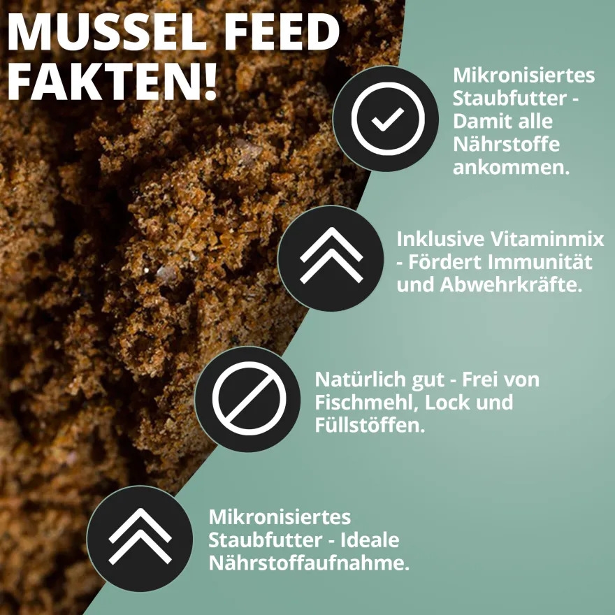 NatureHolic Musselfeed, Muschelfutter, 30 g