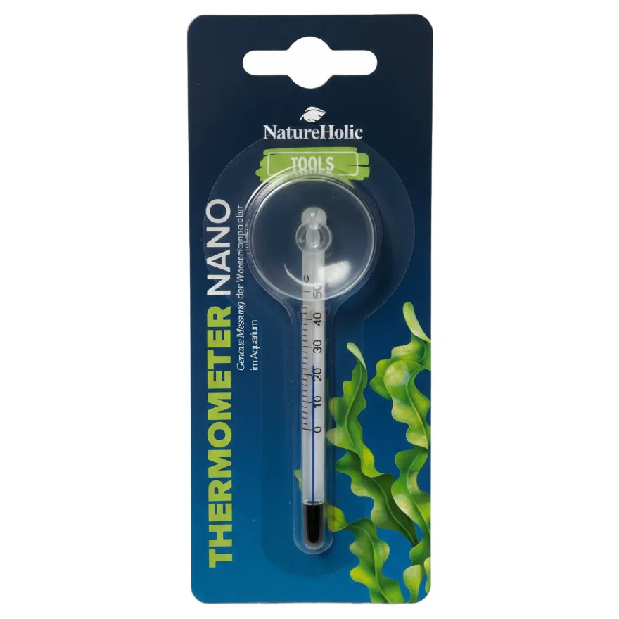 NatureHolic Nano Aquarium Thermometer, 7,5 cm