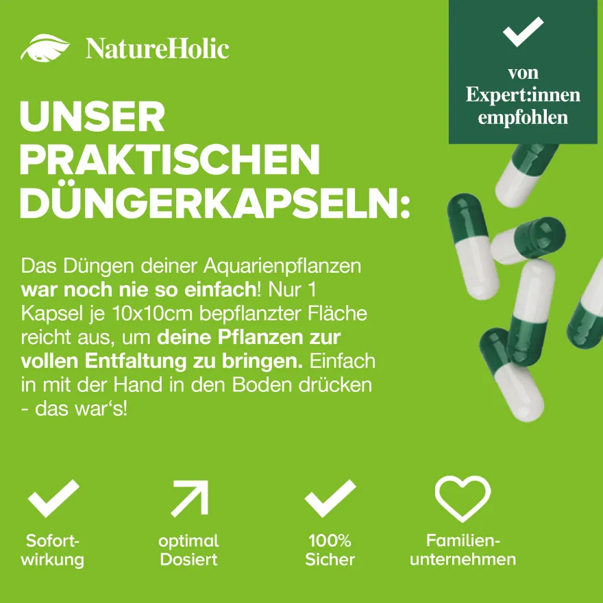 NatureHolic NutriCaps, Bodengrunddünger Kapseln, 11 g