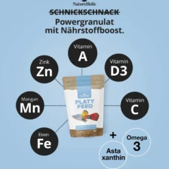 NatureHolic PlatyFeed, Fischfutter, 30 g