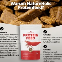 NatureHolic Proteinfeed, Garnelenfutter, 30 g