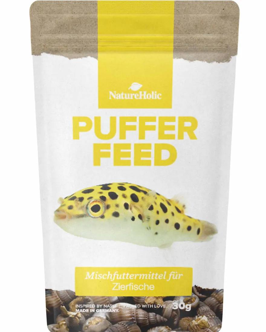 NatureHolic Pufferfeed, Schnecken für Kugelfische, 30 g