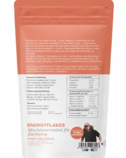 NatureHolic Pure Flakes Energy+, Futter für Fische und Wirbellose, 250 ml