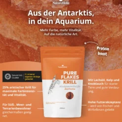 NatureHolic Pure Flakes Krill, Zierfischfutter, 30 g