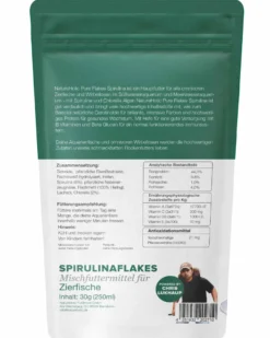 NatureHolic Pure Flakes Spirulina, Zierfischfutter, 30 g