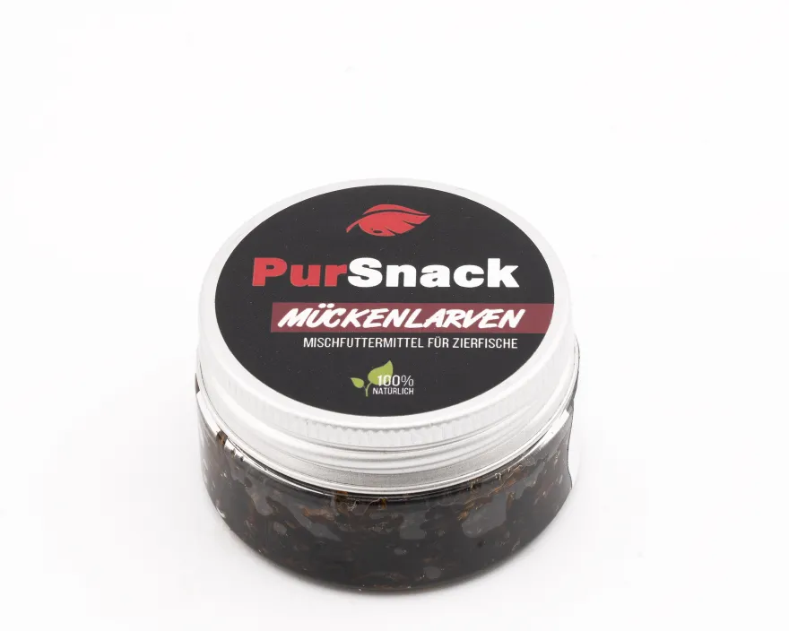 NatureHolic PurSnack Rote Mückenlarven, Futter für Fische und Wirbellose, 25 ml