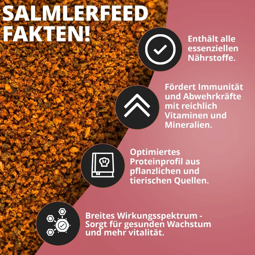 NatureHolic SalmlerFeed, Hauptfutter-Granulat, 30g
