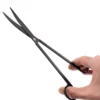 NatureHolic Scaping Scissors curved black, gebogene Pflanzenschere, 25 cm