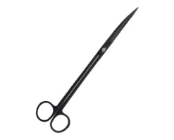 NatureHolic Scaping Scissors curved black, gebogene Pflanzenschere, 25 cm