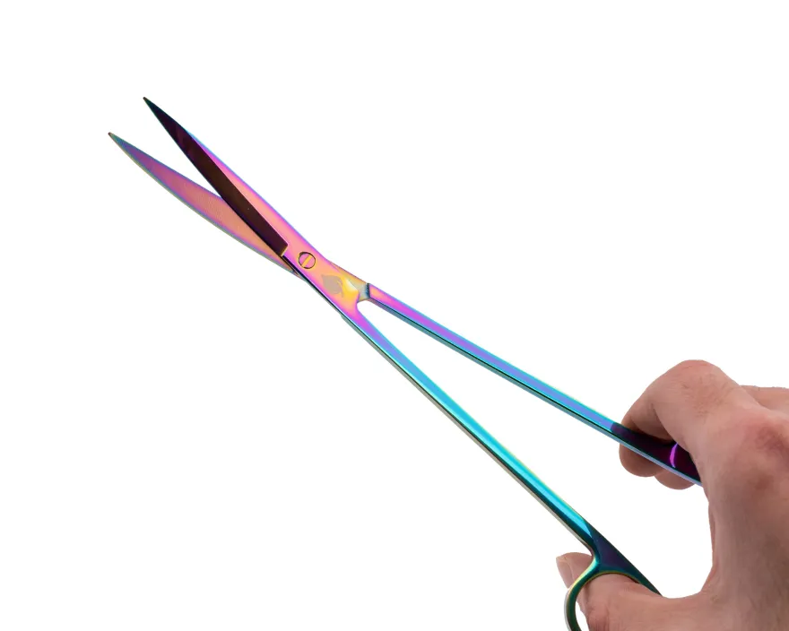 NatureHolic Scaping Scissors curved color, gebogene Pflanzenschere, 25 cm