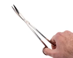 NatureHolic Scaping Scissors curved silver, gebogene Pflanzenschere, 30 cm