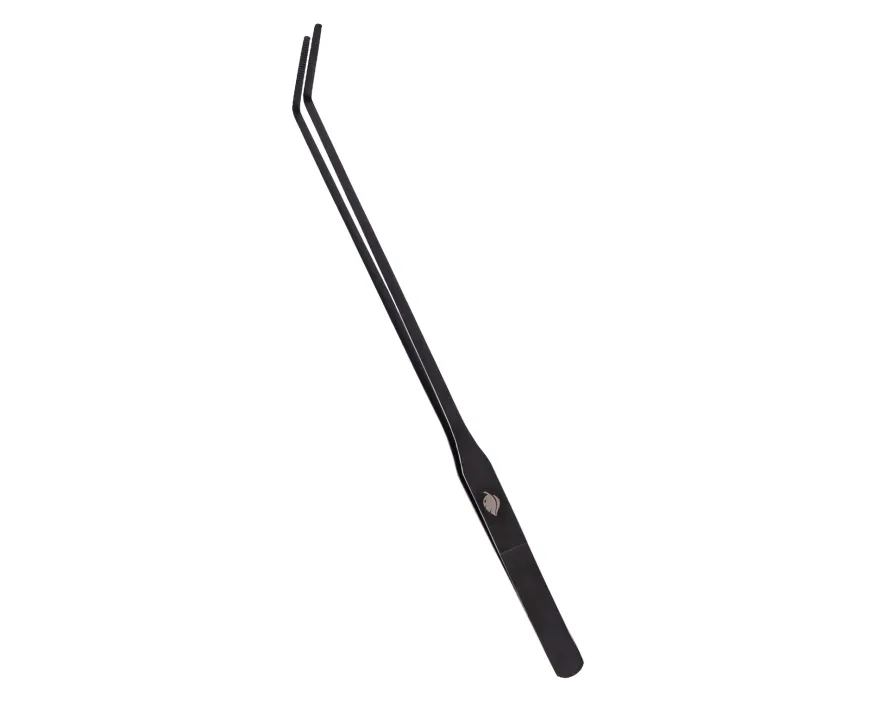 NatureHolic Scaping Tweezers curved black, gebogene Pflanzenpinzette, 27 cm