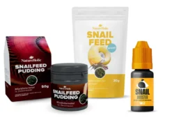 NatureHolic Schnecken Futter Paket - Snailfeed Sticks, Snailfeed Power-Paste, Snail BOOSTER