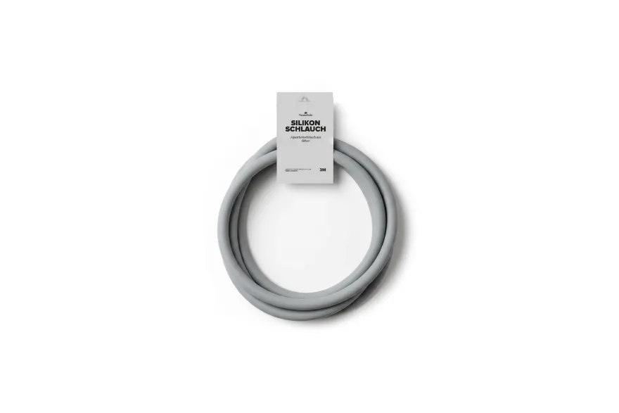 NatureHolic Silikon Aquarium Schlauch – Matt Grau – 12/16 mm – 3 m
