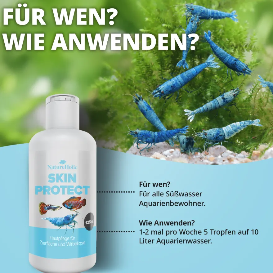 NatureHolic Skin Protect, Hautpflege für Aquarientiere, 125 ml