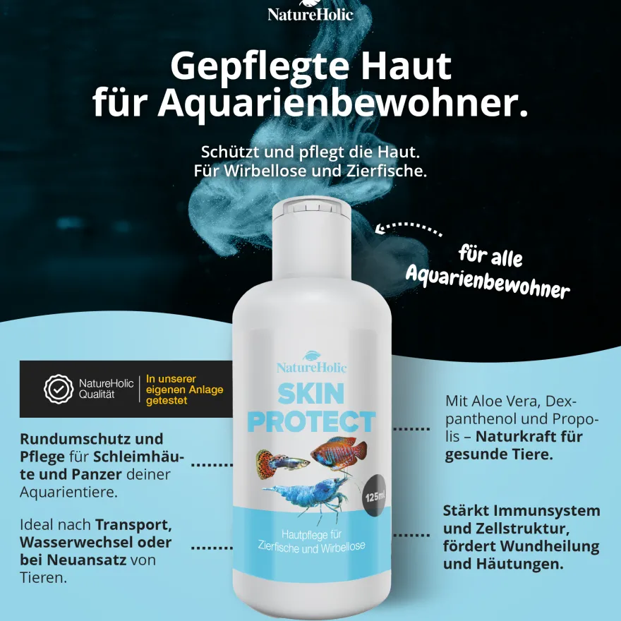 NatureHolic Skin Protect, Hautpflege für Aquarientiere, 125 ml