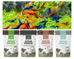 NatureHolic Snackbundle für Zwerggarnelen, Spirulina, Moringa, Insect & Snow Pops, 4 x 30 g