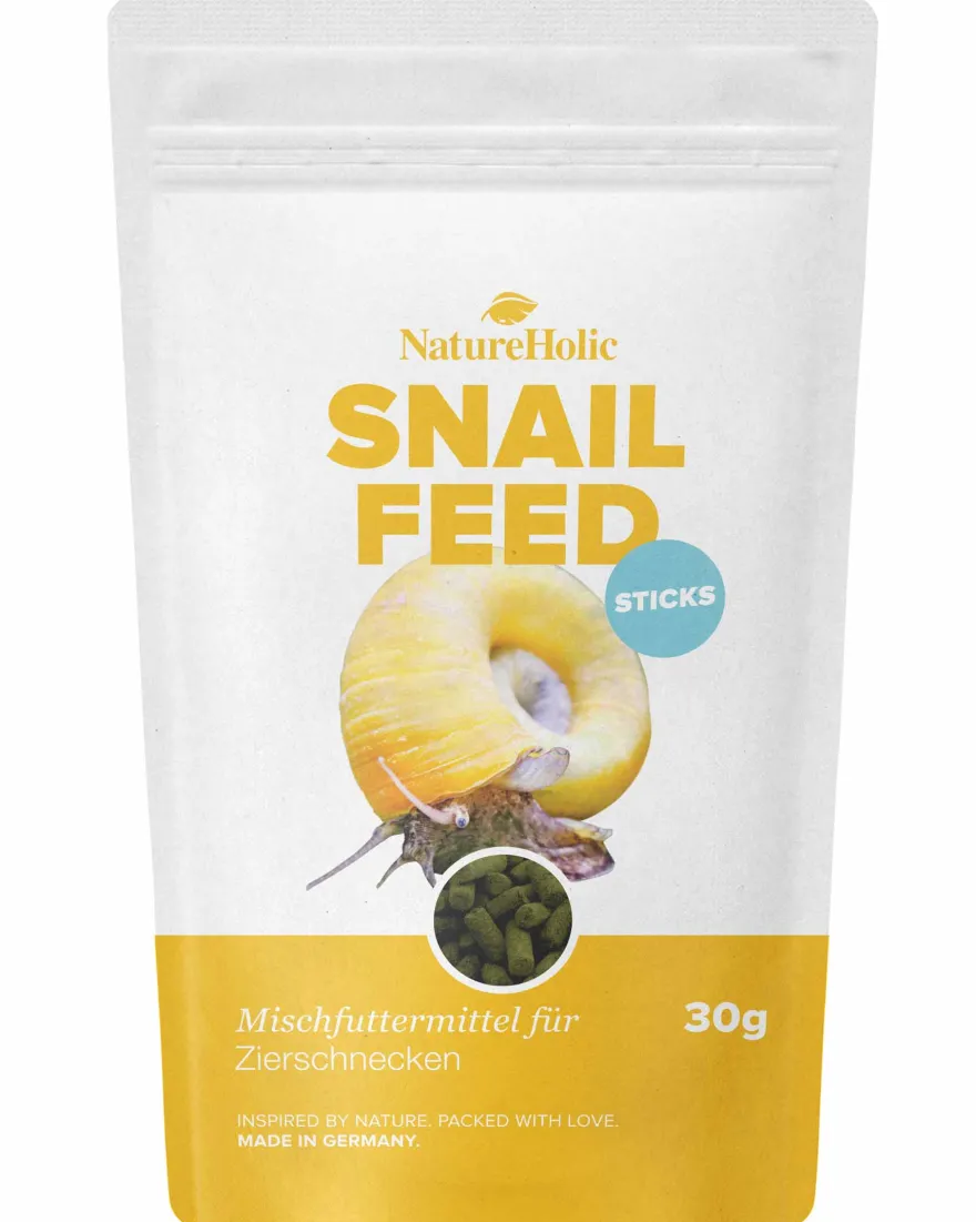 NatureHolic Snailfeed Sticks, Schnecken Futtersticks, 30 g