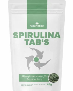 NatureHolic Spirulina Tabs, Zusatzfutter für Wirbellose, 45 g