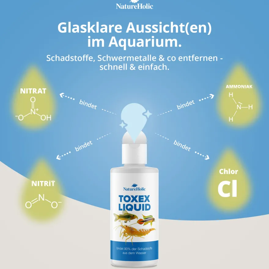 NatureHolic ToxEx Liquid, Wasseraufbereiter, 125 ml
