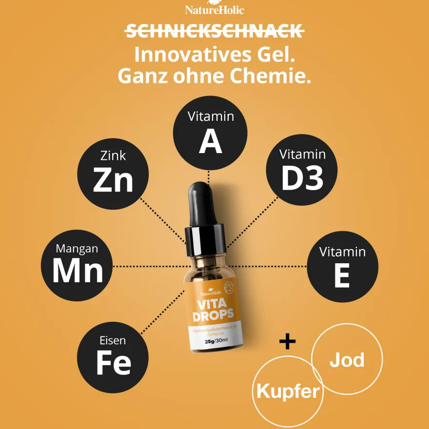 NatureHolic Vita Drops Fish, Fischfutter Zusatz für mehr Vitalität, 30 ml