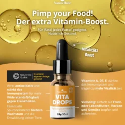 NatureHolic Vita Drops Fish, Fischfutter Zusatz für mehr Vitalität, 30 ml