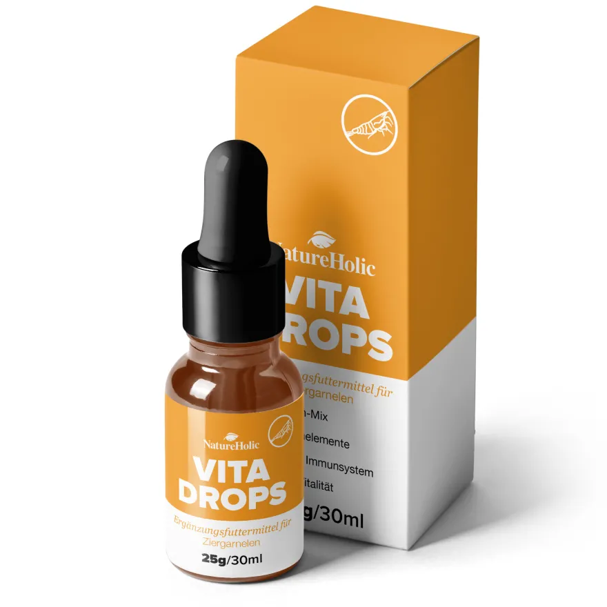 NatureHolic Vita Drops Shrimp, Garnelenfutter Zusatz für mehr Vitalität, 30 ml