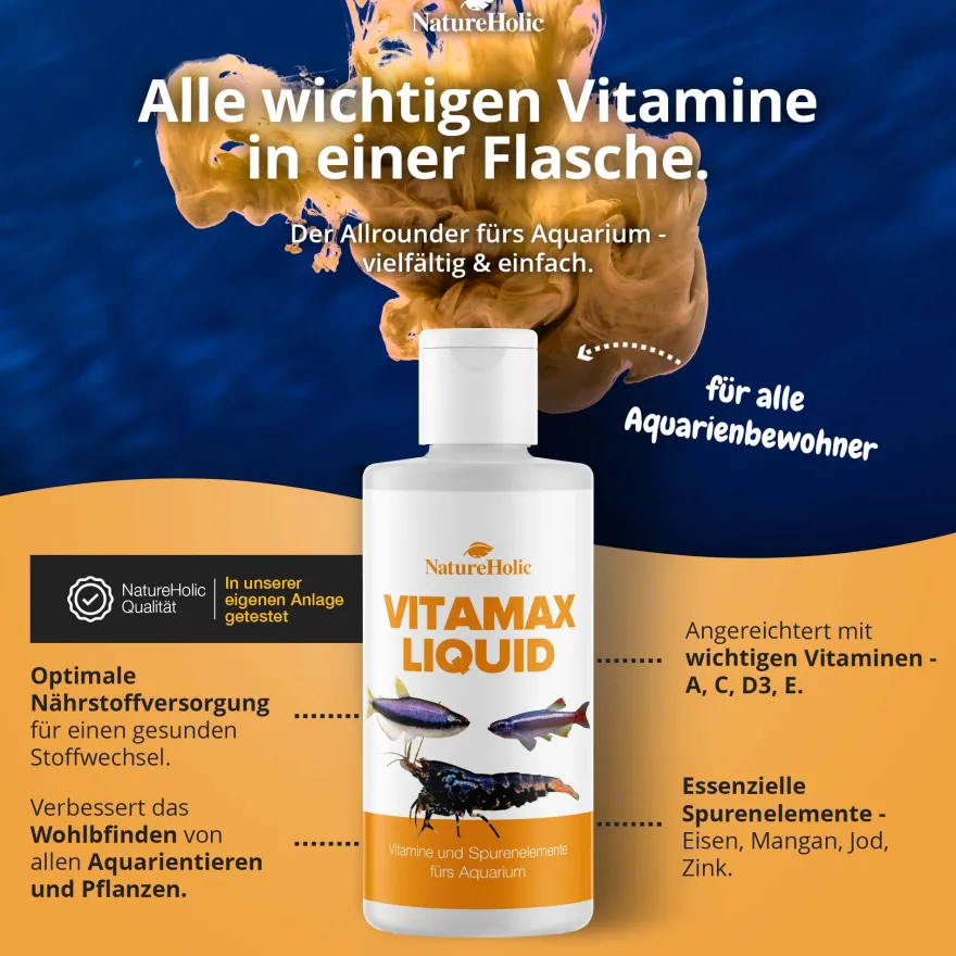 NatureHolic VitaMax Liquid, Vitaminkur, 125 ml