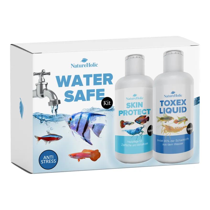 NatureHolic WaterSafe – 2-Komponenten Wasseraufbereiter-Set, 2 x 125 ml