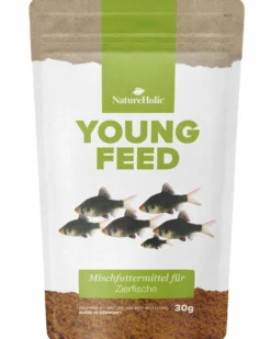 NatureHolic YoungFeed, Aufzuchtfutter für Jungfische, 30 g