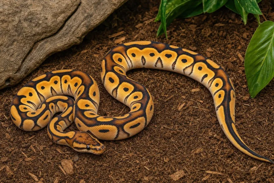 Orange-Dream-Clown-Königspython, Python regius