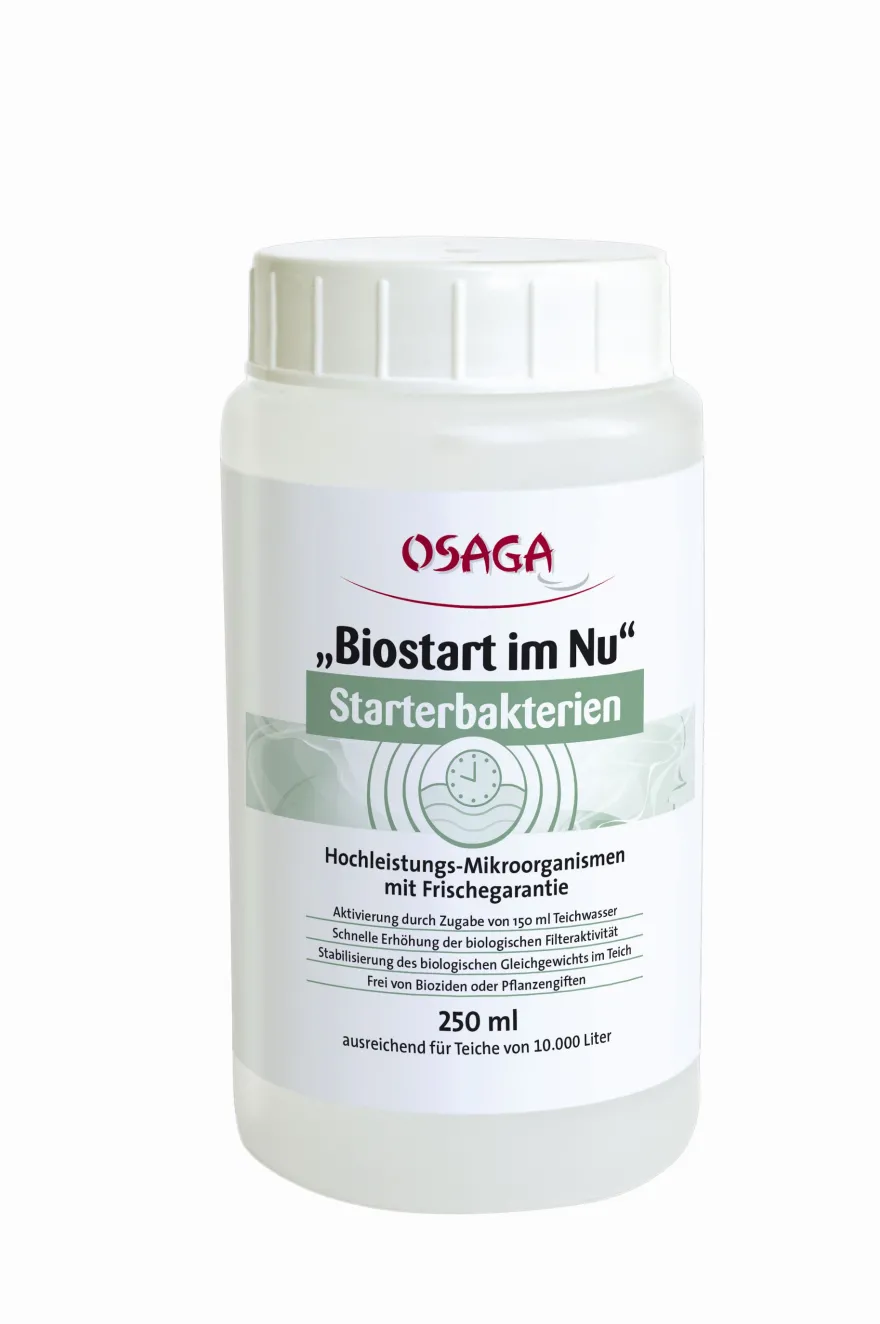 Osaga Biostart im Nu, Starter-Bakterien für Gartenteich, 100 ml