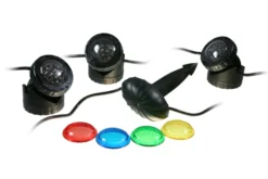Osaga 3er Set LED-Beleuchtung für Teich & Garten, 12 V, OTB2, bunt