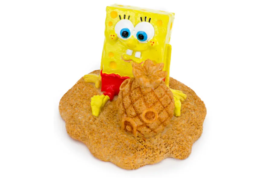 Penn-Plax SpongeBob & Ananashaus Sand, Aquarium-Deko, 6,35 cm