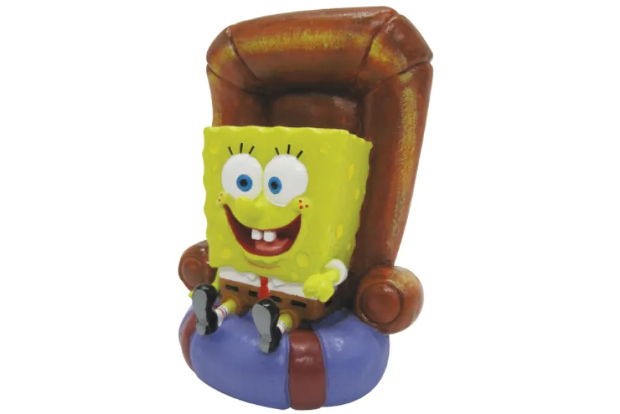 Penn-Plax SpongeBob in Sessel, Aquarium-Deko, 12,7 cm