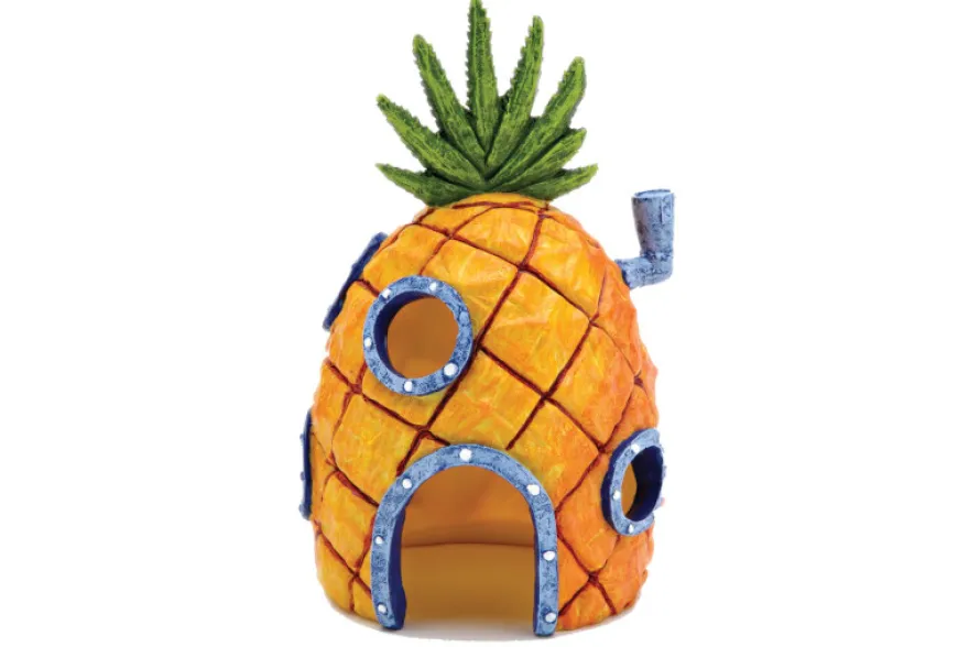 Penn-Plax SpongeBob's Ananas Haus, Aquarium-Deko, 16,5 cm