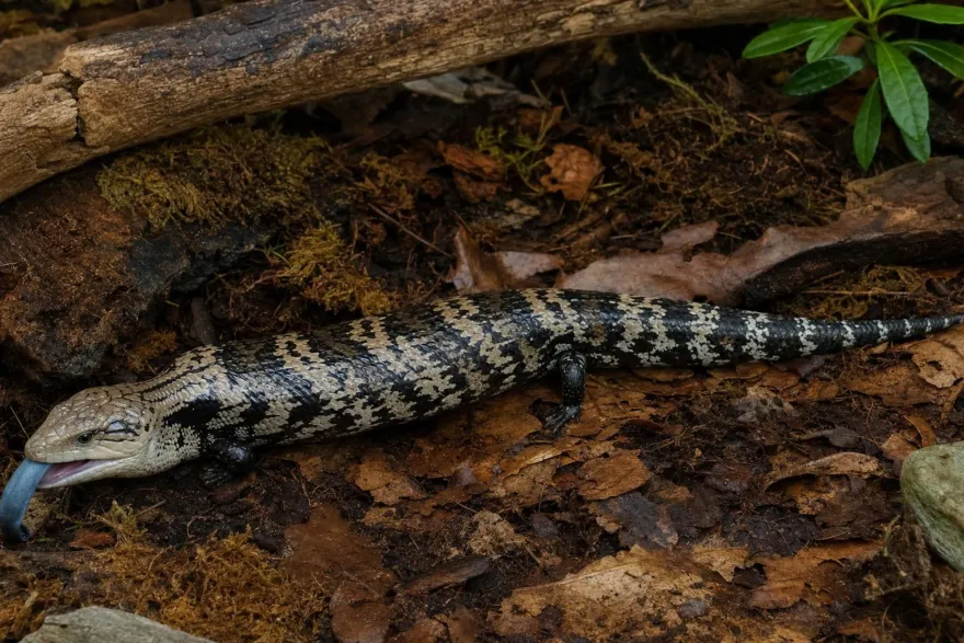 Riesenblauzungenskink, Tiliqua gigas