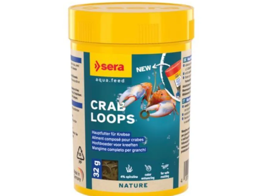 Sera Crab Loops Nature, Hauptfutter-Loops, 100 ml