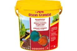 Sera Discus Granulat Nature, Hauptfutter-Granulat, 10 Liter