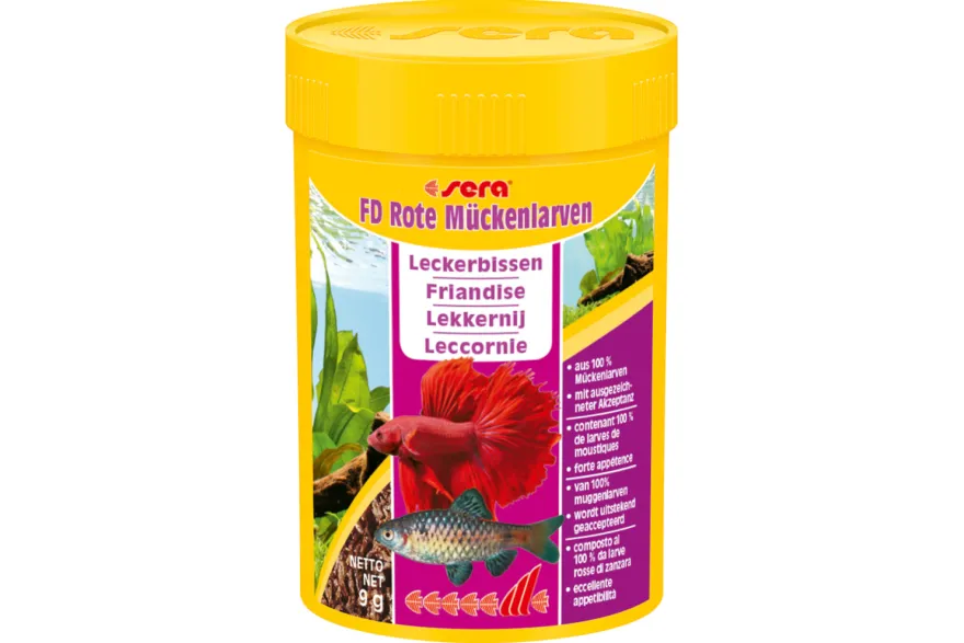 Sera FD Rote Mückenlarven Nature, Ergänzungsfutter, 100 ml