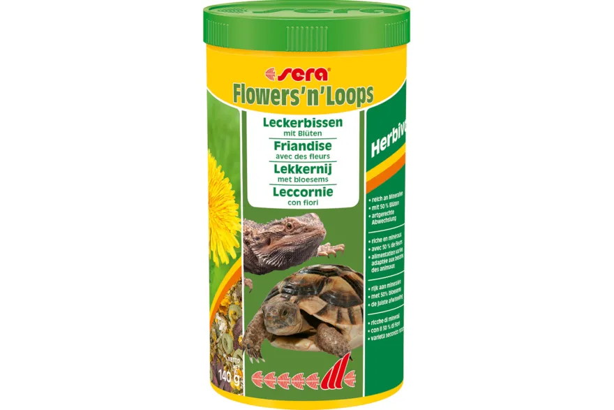 Sera Flowers'n'Loops Nature, Ergänzungsfutter-Mix, 1 Liter
