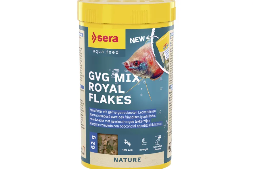 Sera GVG-Mix Royal Flakes, Hauptfutter-Flockenmix, 100 ml