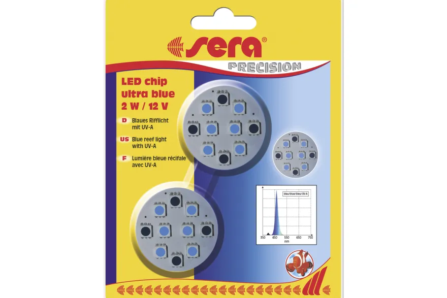 Sera LED Chips, farbige Austausch-Chips, ultra blue