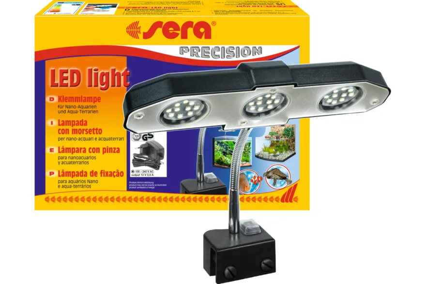 Sera LED light 3×2 W, Klemmlampe