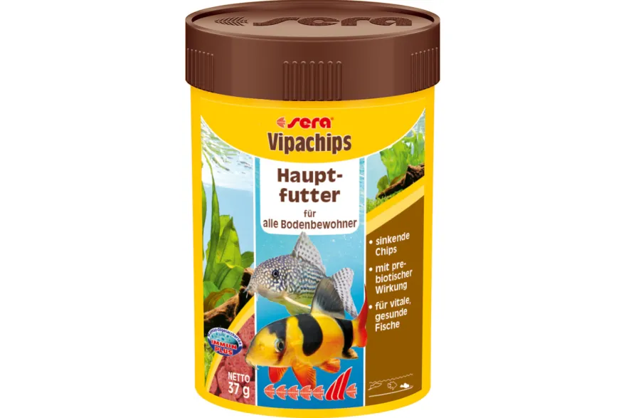 Sera Vipachips Nature, Hauptfutter-Chips, 100 ml