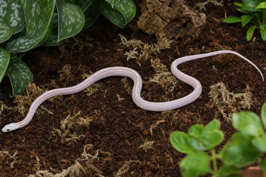 Snow-Toffee-Motley-Stripe-Kornnatter, Pantherophis guttatus