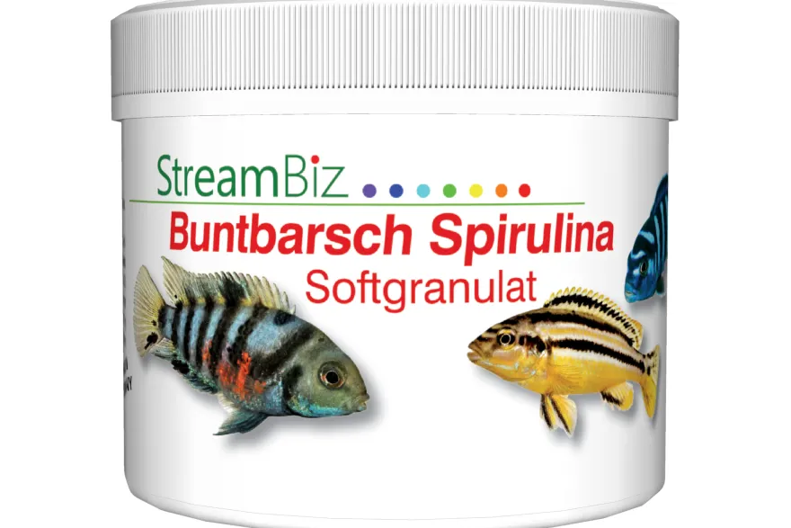 Streambiz Buntbarsch Spirulina Granulat, 80 g