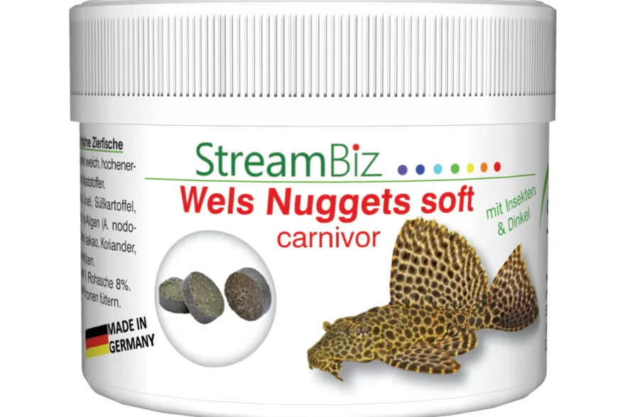 Streambiz Wels Nuggets soft Carnivor, 90 g