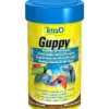 Tetra Guppy Mini Flakes, Hauptfutter-Flocken, 100 ml